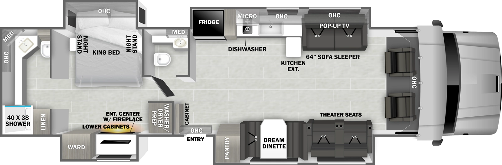 Grand Sport 45CA Floorplan